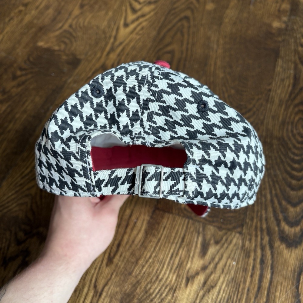 Nike Team Alabama Crimson Tide Houndstooth Strapback Cap Unisex One Size - Picture 6 of 12
